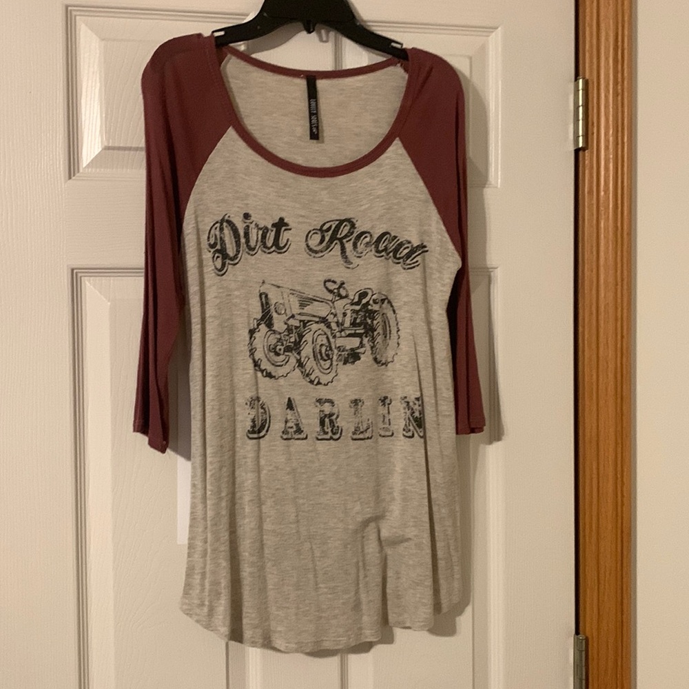 Distressed dirt road darlin’ shirt!